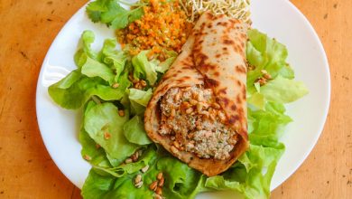 wrap relleno de queso zanahoria apio y cilantro receta alma verde