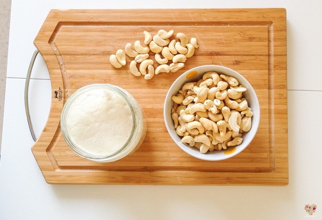 yogur fermentado de anacardos con probioticos receta vegana
